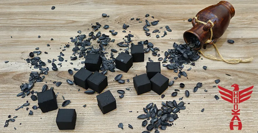 پوست پسته کربن شده و زغال با مواد اولیه پوست پسته