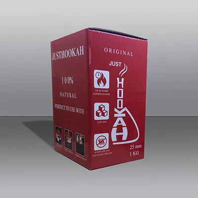 بسته زغال یک کیلویی قالبی قلیان جاست هوکا